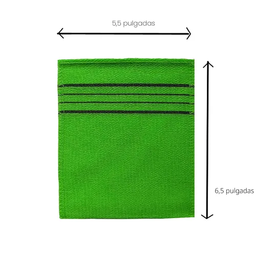 Miniatura 4 de 8 paños de baño exfoliantes asiáticos - rojo y verde