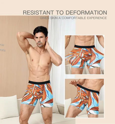 Miniatura 4 de HAVVIS Calzoncillos tipo bóxer de viscosa de bambú para hombre, ropa interior suave y cómoda para hombre, paquete múltiple