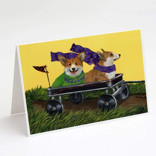 Miniatura 140 de Caroline's Treasures PPP3013GCA7P - Tarjetas de felicitación y sobres para mascotas de Basset Hound Teacher, paquete de 8 tarjetas en blanco