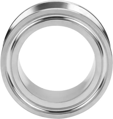 Miniatura 2 de DERNORD Tubo de carrete sanitario con extremos de abrazadera, tubo redondo sin costuras SS304 con brida de virola de 1.988 in con triple abrazadera