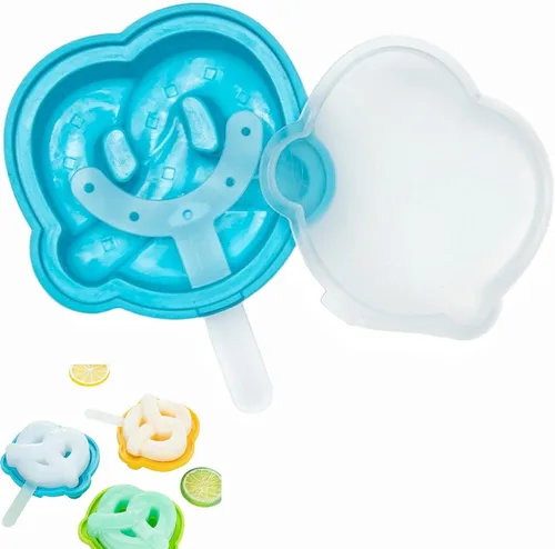 Miniatura 7 de Paquete de 2 moldes de silicona para hacer paletas de helados, moldes de helado congelados, accesorios de cocina, leche materna de fácil liberación