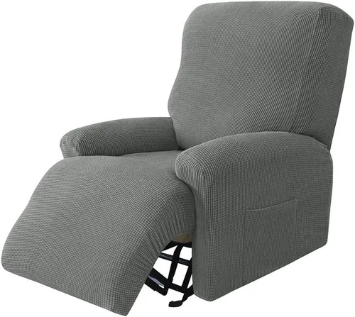 Miniatura 11 de LazyBoy - Funda de sofá reclinable jacquard, fundas elásticas antideslizantes para sillas reclinables, 4 piezas, protector de muebles para sillón