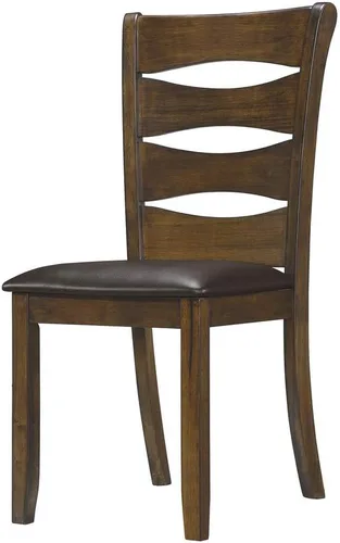 Homelegance Comedor) Silla auxiliar (juego de 2), marrón