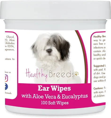Miniatura 4 de Healthy Breeds Pastor alemán, silla de montar, toallitas de limpieza de oídos con aloe y eucalipto para perros, 100