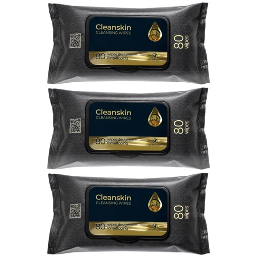 CleanSkin Toallitas de jabón verde limpiadoras para tatuajes todo en uno solución para curar y limpiar, jabón de tatuaje para PMU y piercing, sin