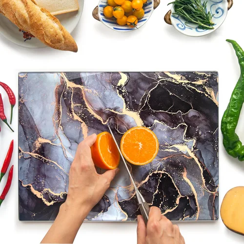 Miniatura 17 de Tabla de cortar de vidrio Kitchenville 16"x12": Protector de encimera de vidrio templado para cocina - Duradero - Resistente a los arañazos, a