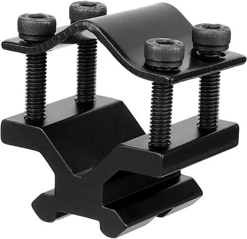 Miniatura 9 de Besrilien Picatinny Bípode con montaje de barril y soporte giratorio Picatinny Rail Mount, 6.7-7.3 pulgadas, negro