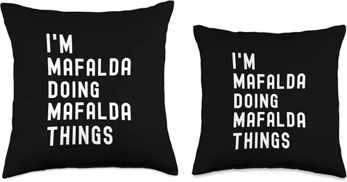 Miniatura 3 de Almohada con texto en inglés "I'm Mafalda Doing Mafalda Things