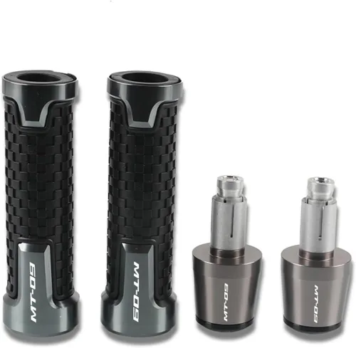 Motocicleta 0.866 in para Y&AMAHA MT-09 MT 09 MT09 Tracer GT 2018 2019 2020 Accesorios de motocicleta CNC Agarres Manillar Agarres Manillar Tapones