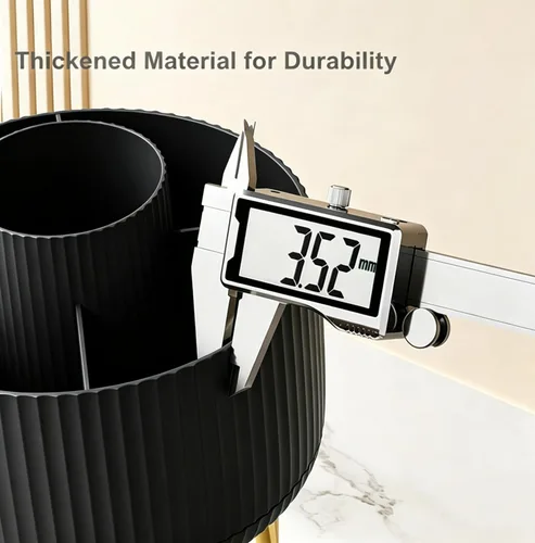Miniatura 5 de Pencil Pen Holder 5 Slots 360°Degree Rotating Pen Organizers for Desk Desktop Storage Stationery Supplies Cute Pencil Cup Pot Kids Desk Organizer