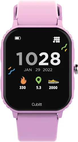 Miniatura 10 de Cubitt Teens - Reloj inteligente con rastreador fitness para adolescentes, con monitor de ritmo cardíaco, presión arterial, oxígeno en sangre, Negro