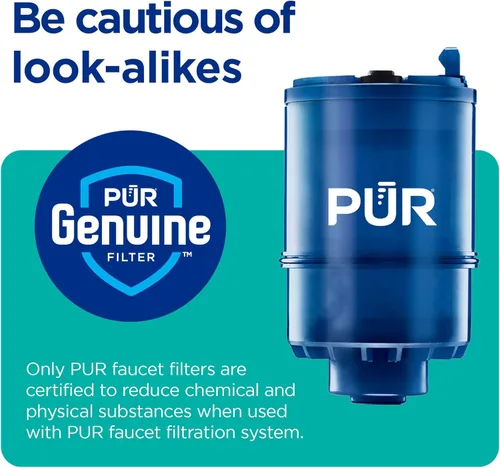 Miniatura 13 de PUR PLUS - Sistema de filtración de agua para montaje en grifo vertical, filtro reductor de plomo, agua de gran sabor, fácil de instalar, dura 100