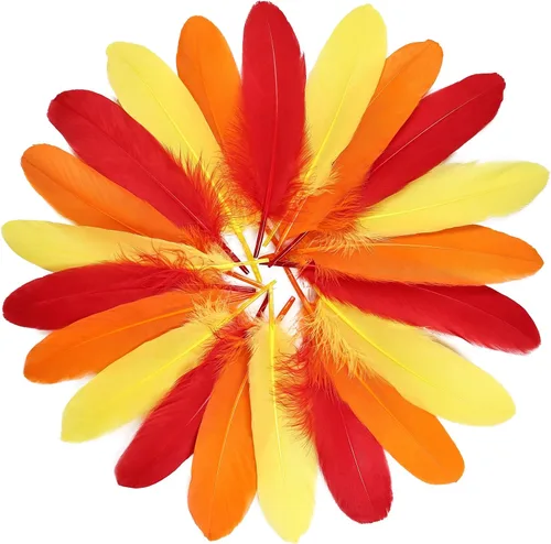 Miniatura 10 de FeelfunFeather 120 piezas de plumas de ganso gris natural de 6-8 Pulgadas 15-20cm, plumas decorativas a granel para manualidades DIY, cosplay
