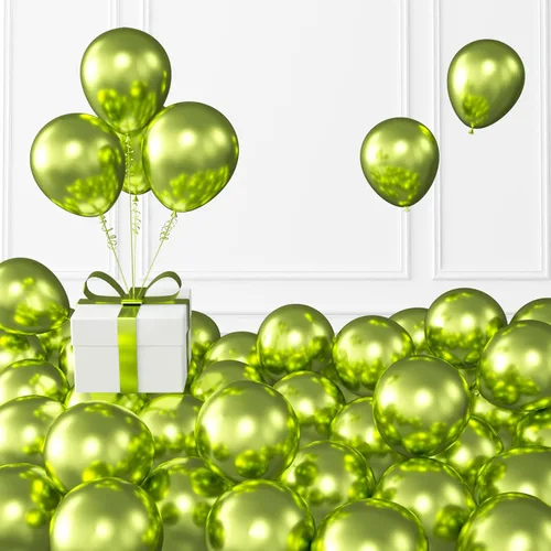 Miniatura 101 de KALOR Globos dorados champagne, 100 piezas de 5 pulgadas de globos mini de látex mate para arco de guirnalda de globos, decoración de cumpleaños