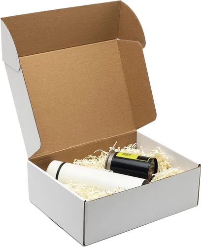 Miniatura 6 de Timirog Cajas de envío blancas 12x9x4" Paquete de 20 - Caja de correo de cartón corrugado para pequeñas empresas, suministros de embalaje