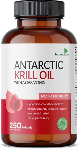 Miniatura 5 de Futurebiotics Aceite de krill antártico de 1000 mg con omega-3 EPA, DHA, astaxantina y fosfolípidos - Aceite de krill 100% puro de alta calidad
