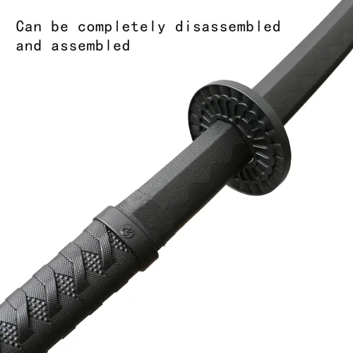 Miniatura 4 de con funda de espada Katana, aproximadamente 41 pulgadas, hoja de polipropileno de alta dureza para realizar accesorios de cosplay Aikido