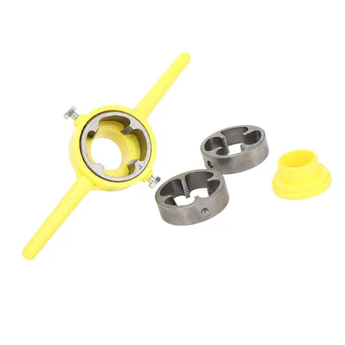 Miniatura 7 de Enhebrador de tubos, fabricante de herramientas de hilo de PVC, tubo de plástico, troquelado redondo NPT, rosca de fontanería de 1/2 pulgada 3/4