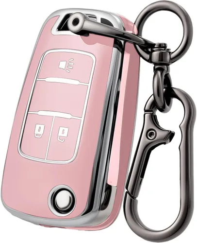 Miniatura 10 de Funda para llavero Chevy Sonic con llavero, funda de TPU suave para llave de automóvil para Chevy Equinox Spark Trax Buick Encore GMC Terrain