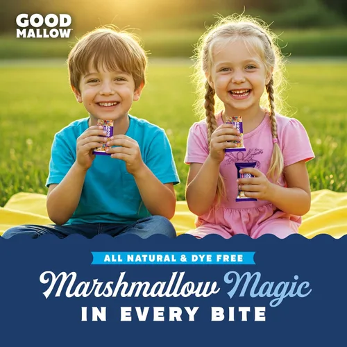 Miniatura 6 de GoodMallow Treats Veganos Crujientes de Arroz Envueltos Individualmente Caja de 8, Bocadillos Veganos Kosher, Aperitivos Sin Gluten Sin Lácteos