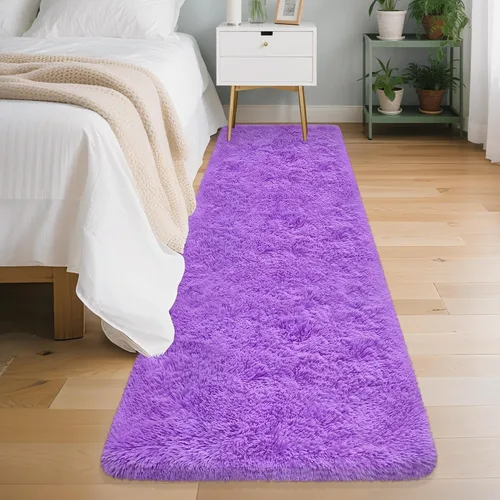 Miniatura 45 de Alfombras verdes para dormitorio de niños: alfombra de pasillo lavable de 2x6, alfombras pequeñas antideslizantes, esponjosas, suaves, peludas