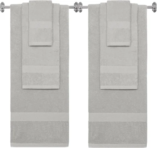 Miniatura 38 de BY LORA Juego de toallas de mano de algodón de rizo bordadas personalizadas, toallas de baño con monograma personalizadas, ultrasuaves