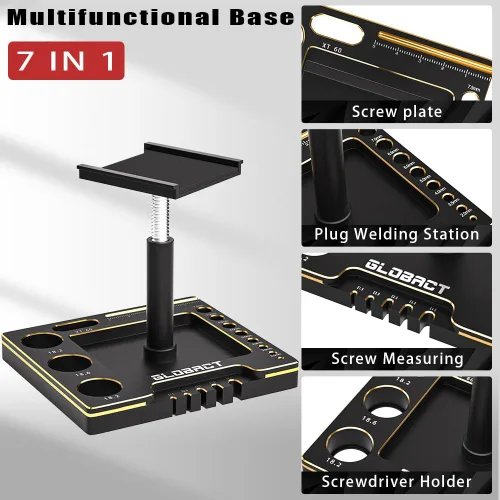 Miniatura 3 de Soporte multifuncional para automóvil a control remoto, soporte de reparación RC con rotación de 360°, elevador o inferior con destornilladores RC