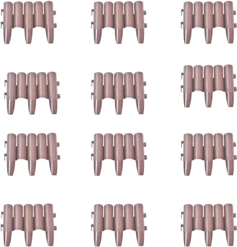 Miniatura 12 de PP Garden Fence Insert Plastic Fence Garden Picket Fence Bordes Césped Parterres Plantas Fronteras Decorativas Jardín Patio Productos al aire libre