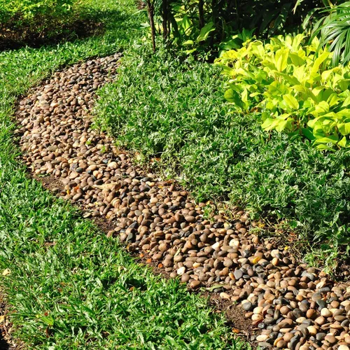 Miniatura 5 de YISZM Rocas de acuario de 5 libras, guijarros mezclados naturales de 5/8 pulgadas para plantas, rocas de río pulidas decorativas para peceras