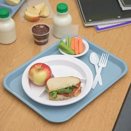 Miniatura 7 de Carlisle FoodService Products CT101459 Bandeja estándar para cafetería o comida rápida, 10 x 14 pulgadas, color azul pizarra