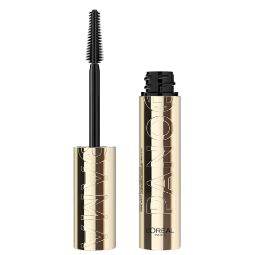 L'Oreal Paris Voluminous Panorama rímel, rímel voluminizador y alargador, lavable de larga duración y resistente a las manchas, negro más negro,