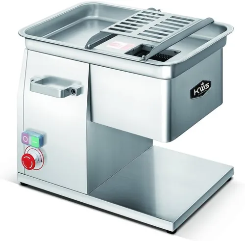 KWS SL-48 1320W 1.8HP Cortador eléctrico de carne fresca de acero inoxidable para restaurante/delicatessen/carnicería (0.118 in) (variación de