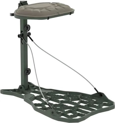 Miniatura 9 de NOVIX Helo - Soporte de árbol ultraligero para colgar – Soporte de plataforma de aluminio fundido con cojín de asiento, asiento ajustable, fabricado