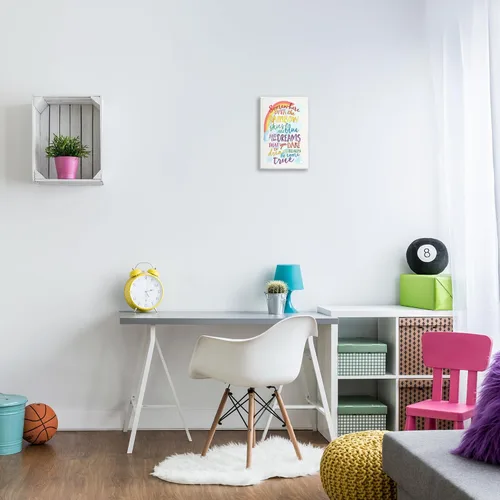 Miniatura 3 de Stupell Industries Somewhere Rainbow - Placa de pared (10 x 15 pulgadas), multicolor