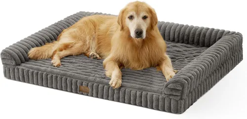 Miniatura 9 de COZY KISS Cama para perros pequeños de piel de conejo sintética, sofá ortopédico de espuma de 30 x 20 pulgadas con lados, funda extraíble lavable