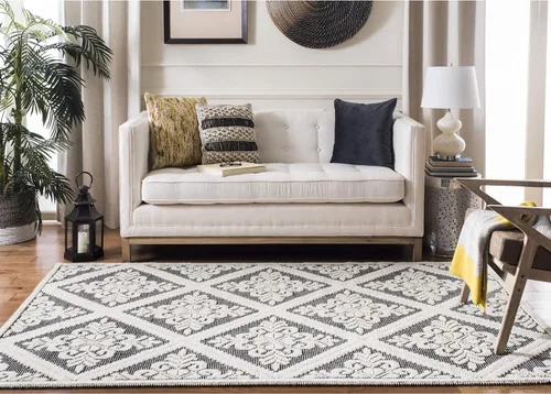 Miniatura 47 de SAFAVIEH Vermont Collection - Alfombra decorativa de 2 pies 3 pulgadas x 4 pies, color marfil, lana hecha a mano, ideal para zonas de alto tráfico