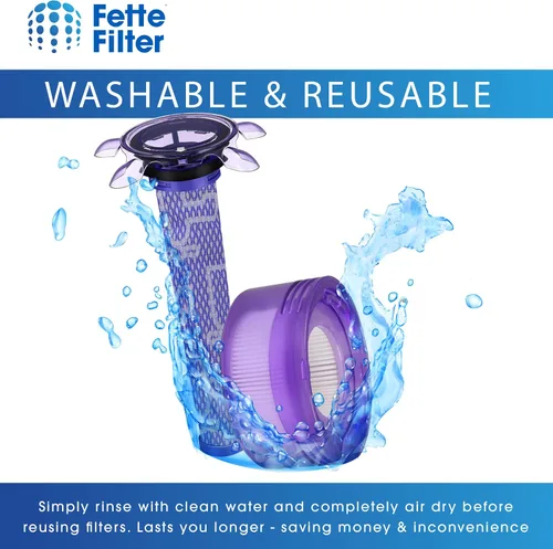 Miniatura 7 de Fette Filter - Kit de repuesto de filtro de vacío V8 actualizado compatible con Dyson V8 Nueva versión SV25/Dyson V8 Animal Extra 405901-01/Dyson V7