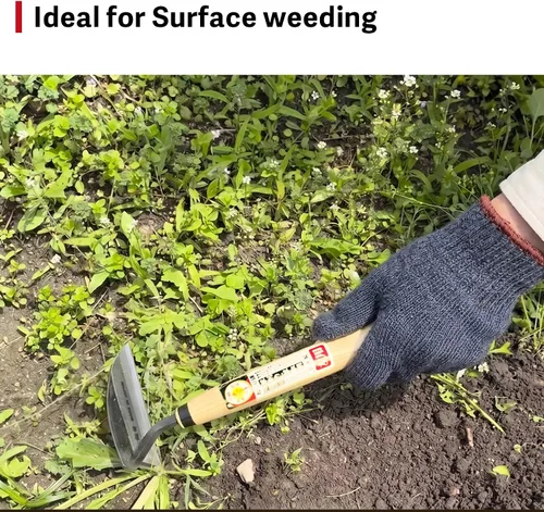 Miniatura 4 de Jardinería japonesa hoz para zurdos Borde muy afilado Trabajo rápido [Hecho en Japón] Herramientas de mano de jardín Escardadora de mano
