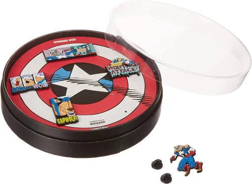 Miniatura 30 de Marvel Studios: The Falcon y The Winter Soldier - Juego de 5 pines de solapa con base de metal y esmalte con caja circular de 6.3 pulgadas