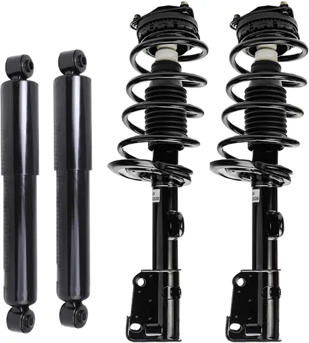 Miniatura 37 de Detroit Axle - Amortiguadores de puntales RWD para Infiniti G35 03-06, 2 amortiguadores traseros, 2 puntales delanteros y muelles helicoidales 2003