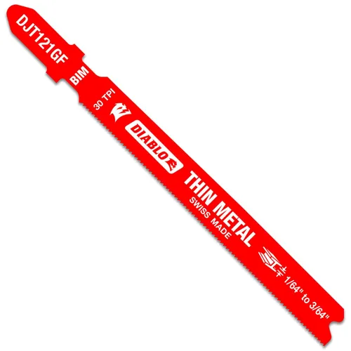 Miniatura 18 de Diablo Hojas de sierra de calar bimetálicas para corte de madera superior e inferior de acabado ultrafino, 4-5/8 pulgadas, 12 TPI, paquete de 5