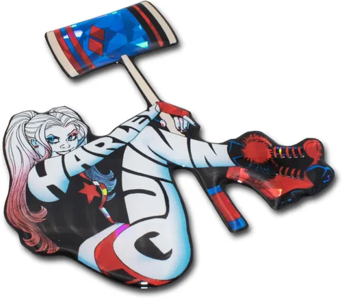 Miniatura 6 de Elektroplate Calcomanía Reflectante Abombada con Licencia Oficial de DC Comics Harley Quinn para Automóvil (3.1" x 2.7" pulgadas) Adhesivo 3D