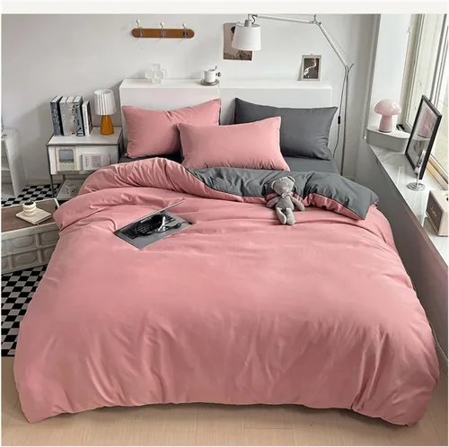 Miniatura 7 de ADovz Bedding Sets Duvet Cover Sets Solid Color Bedspread Sets Single Bed Double Bed King Size Duvet Cover Sets,Bed Sheets
