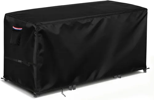 Miniatura 12 de TheElves Cubierta de barra de 48 pulgadas, fundas de mesa de altura de barra para exteriores, impermeables, resistentes para juego de comedor