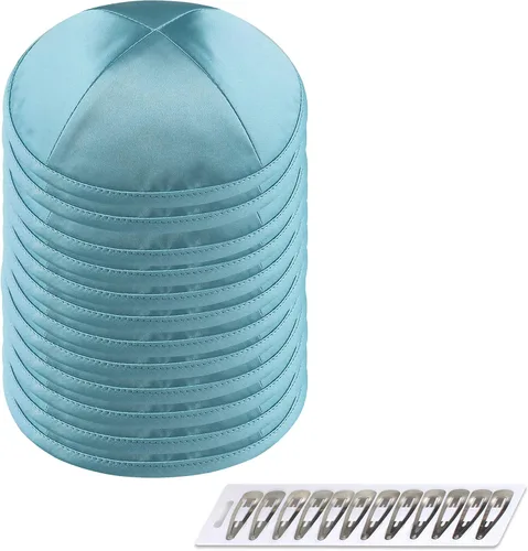 Miniatura 31 de Zion Judaica Deluxe Satin Kippot Bulk Packs Kippas o Kippa Individual Incluye Clips Kipa Gratis