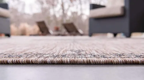 Miniatura 4 de Unique Loom Outdoor Traditional Collection - Alfombra de área antigua (4 pies 1 pulgada x 6 pies 1 pulgada, rectangular, beige y negro)