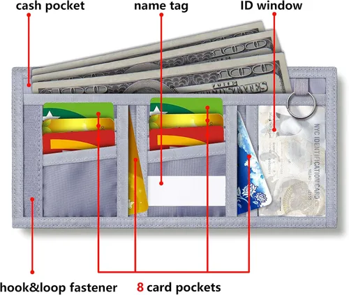 Miniatura 5 de TATAANTY Billetera para niños, adolescentes y niñas de 6 a 16 años, billetera para niños pequeños con bolsillo con cremallera para monedas
