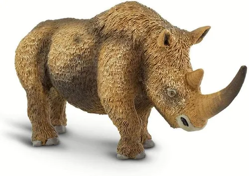 Miniatura 4 de Safari Ltd. Figura de rinoceronte lanudo – Figura detallada de plástico de 6.75 pulgadas – Divertido juguete educativo prehistórico para niños