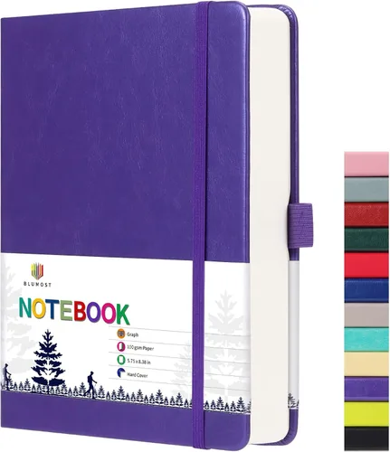 Miniatura 9 de Cuaderno de papel en blanco - 280 páginas A5 con papel en blanco de 100 g/m², papel grueso, tapa dura, cuero PU, 5.75" × 8.38" - Negro