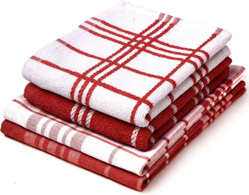 Miniatura 18 de Encasa XO Juegos de Toallas de Cocina y Paños de Cocina Toalla de Mano de Algodón Multiusos, Altamente Absorbente para Limpieza y Reutilizable